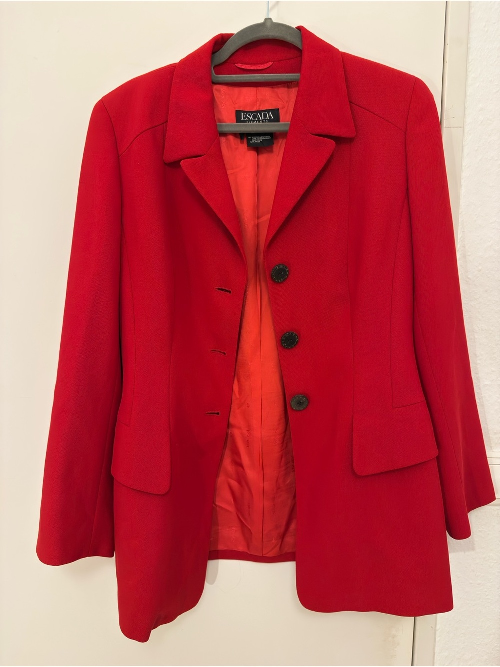 Escada Bold Red Women's Blazer Jacket
